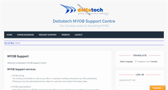 Desktop Screenshot of myob-support.com